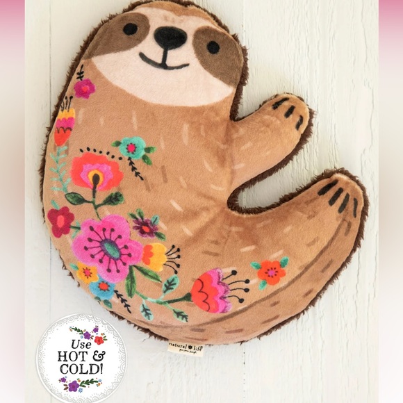 NATURAL LIFE Bath & Body Sherpa Heating Pad Sloth Poshmark